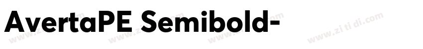 AvertaPE Semibold字体转换
